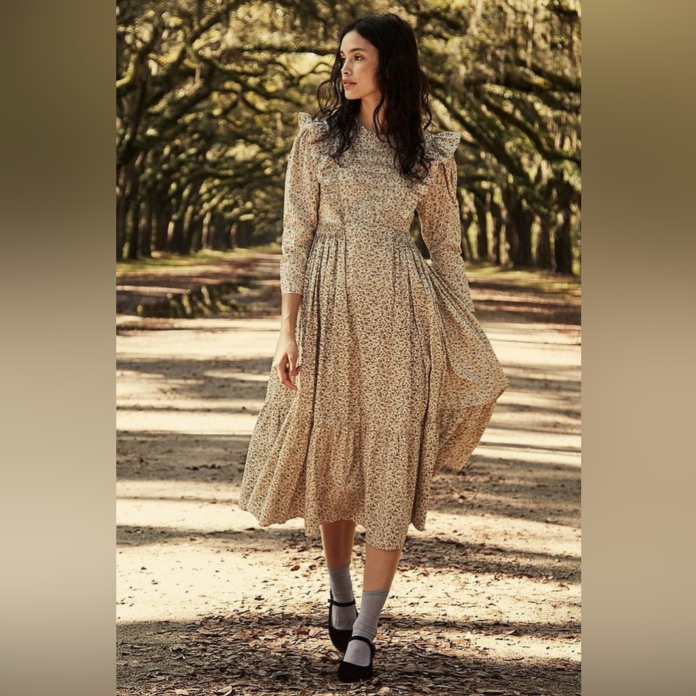 Doen Anusha Dress Floral Long Sleeve size small